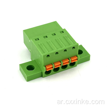 3.81mm mring spring press type typerless terminal block socket with fix roules